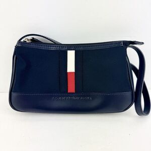 Y2K Vintage Tommy Hilfiger Mini Shoulder Purse Bag Blue 5x8" Underarm Streetwear